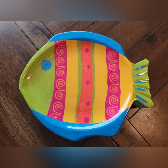 Pier 1 Dining Melamine Fish Plates Poshmark